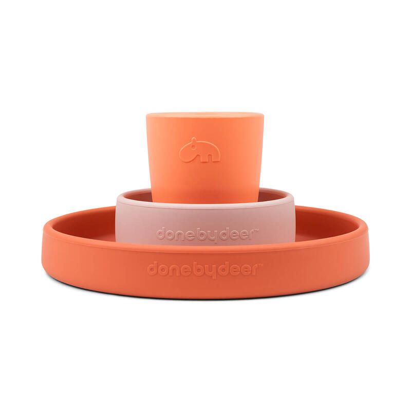 Coffret Repas Silicone Papaye - done by deer