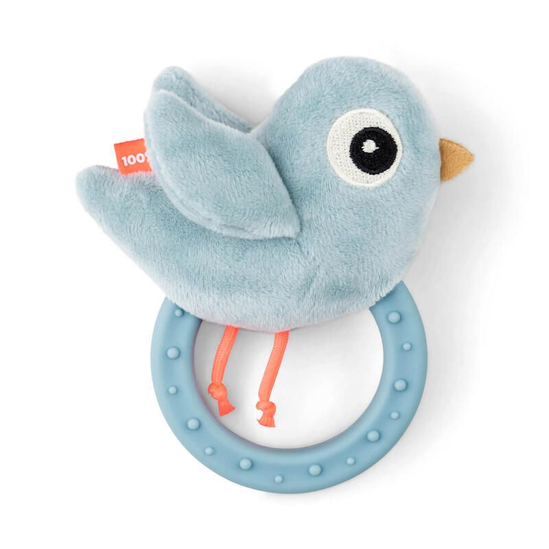 Hochet+anneau Dentition Birdee Bleu - done by deer