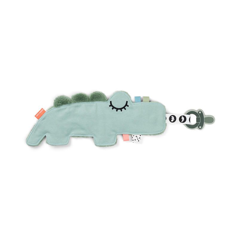 Doudou Attache-sucette Croco Vert - done by deer