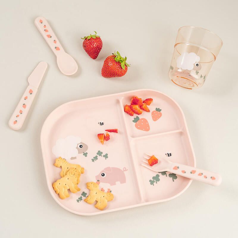 Foodie Couverts Set De 3 Tiny Farm Rose - done by deer