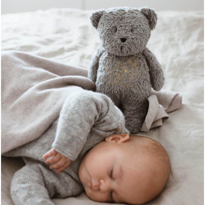 Veilleuse Moonie Ourson Magique Gris Minral - moonie