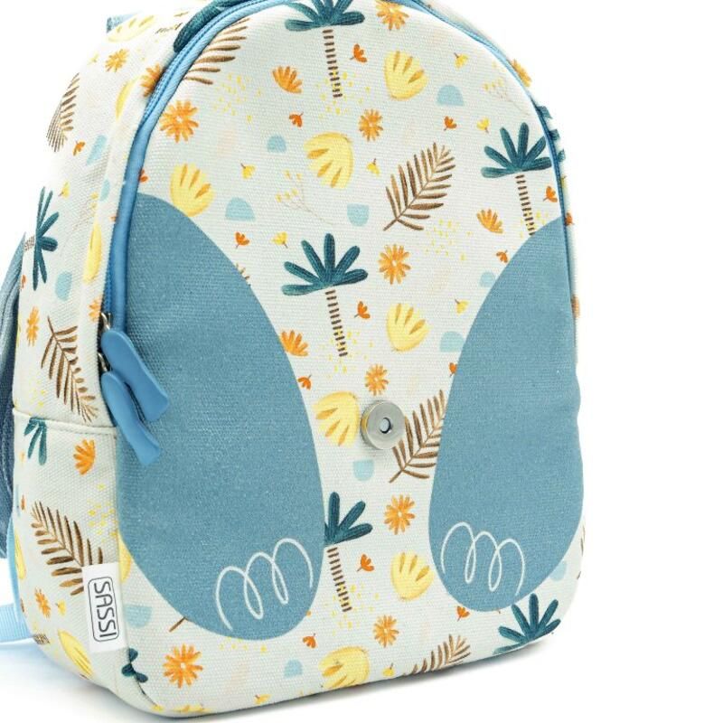 Mini sac à dos A5 Chewy l'éléphant Bleu - sassi