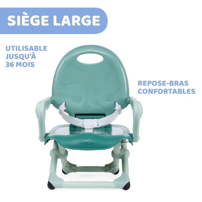 Rehausseur Pocket Snack Sage - chicco