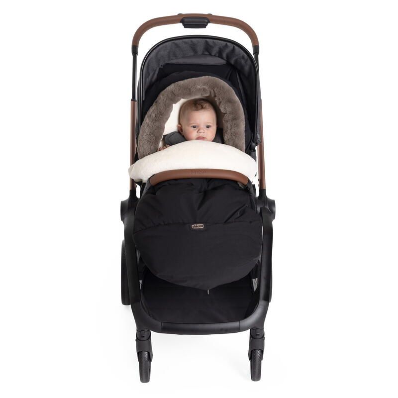 Chanceliere Polaire Poussette Black - chicco
