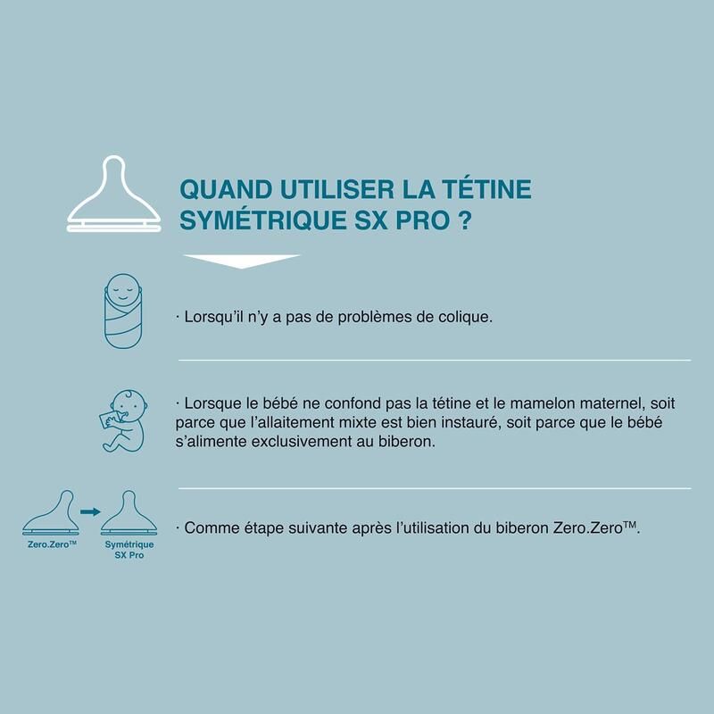 Tetines Symetriques Sx Pro X2 0m+ - suavinex