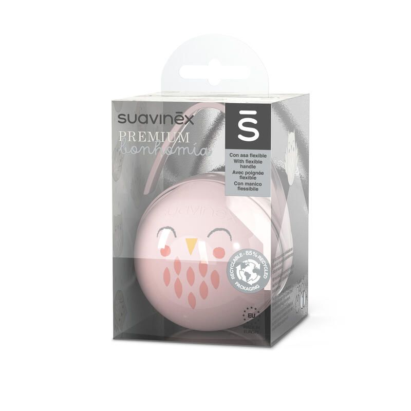 Porte Sucette Duo Bonhomia Pink - suavinex