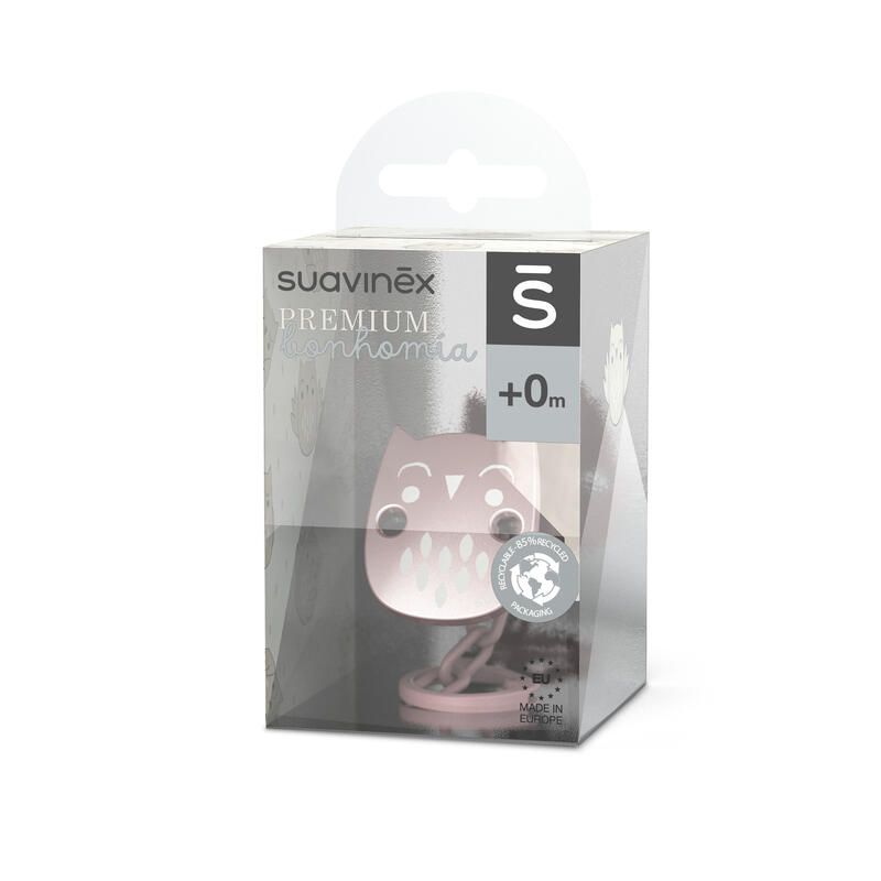Attache-sucette Bonhomia Pink - suavinex