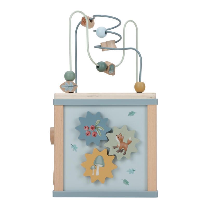 Cube Activite En Bois Forest Friends Bleu - little dutch