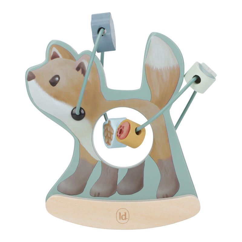 Mini Boulier A Bascule Renard Forest Friends Bleu Marron Vert Multicolore - little dutch