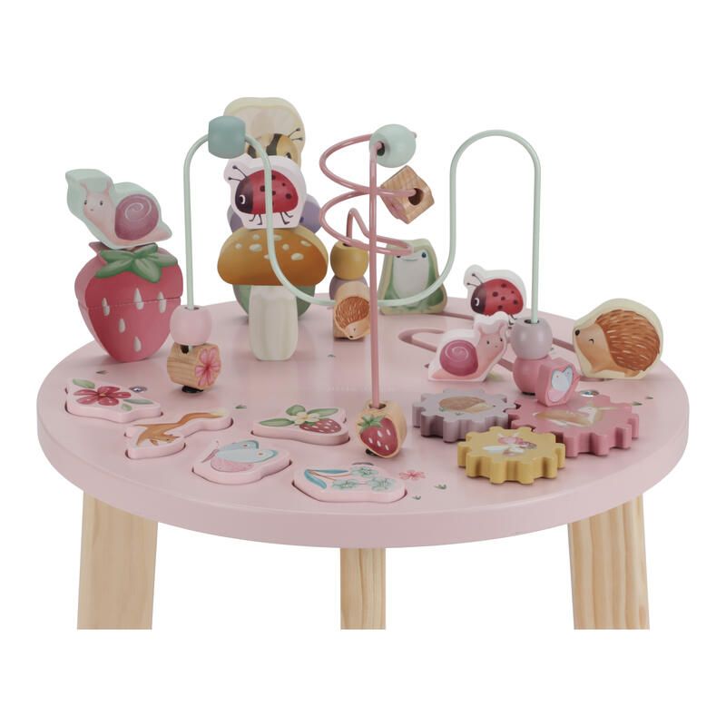 Table Dactivites En Bois Fsc Fairy Garden Rose Jaune Vert Beige Multicol - little dutch