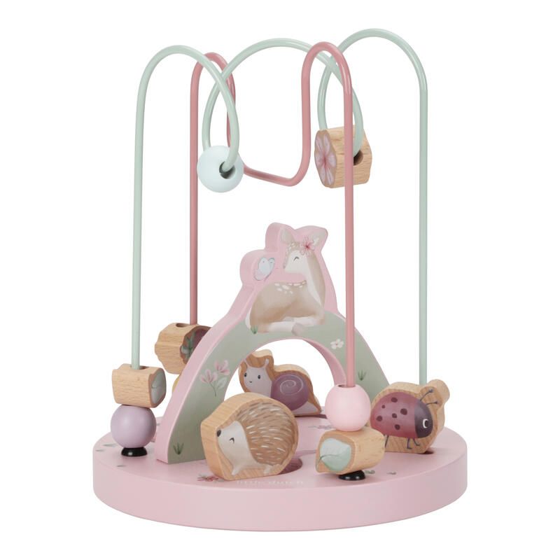 Boulier Spirale Faon En Bois Fsc Fairy Garden Rose Multicolore - little dutch