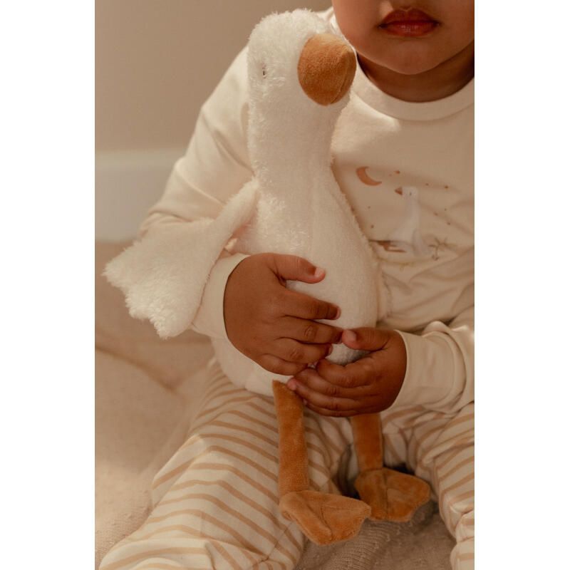 Peluche Oie Newborn Natural 25cm - little dutch