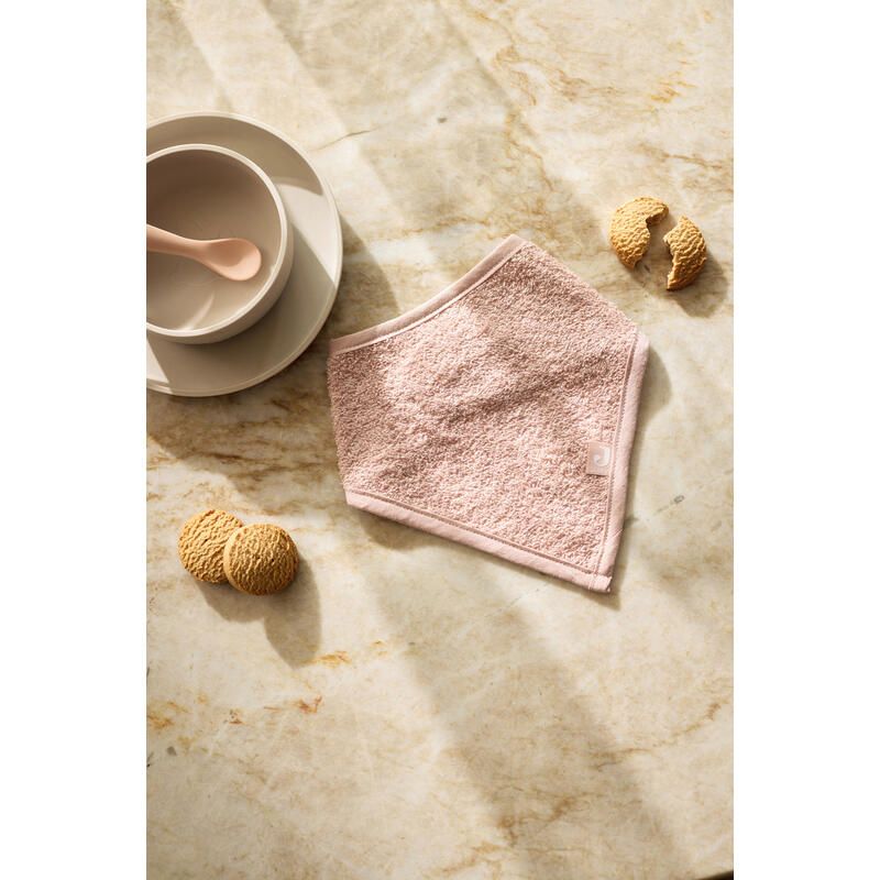 Bavoir Bandana Eponge X2 Basics Wild Rose - jollein