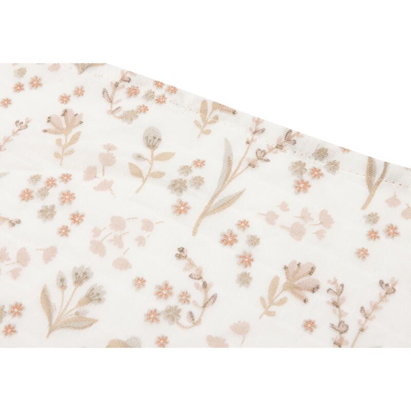 Lange Gaze De Coton Small X3 Bloomy 70x70cm Multicolor - jollein