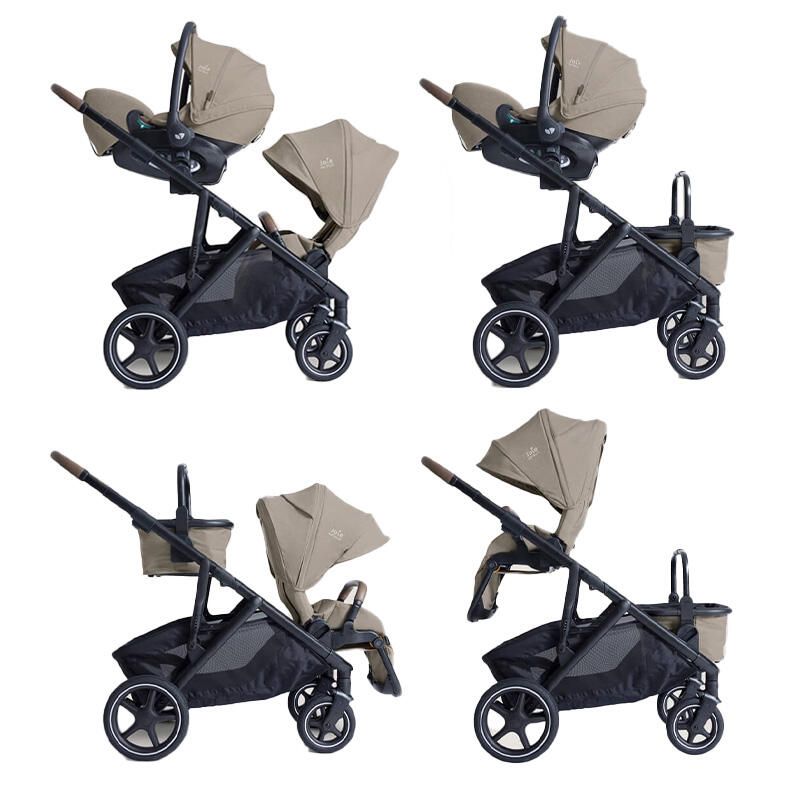 Poussette Duo Versiti + Siège auto i-Level Pro Sandstone - joie