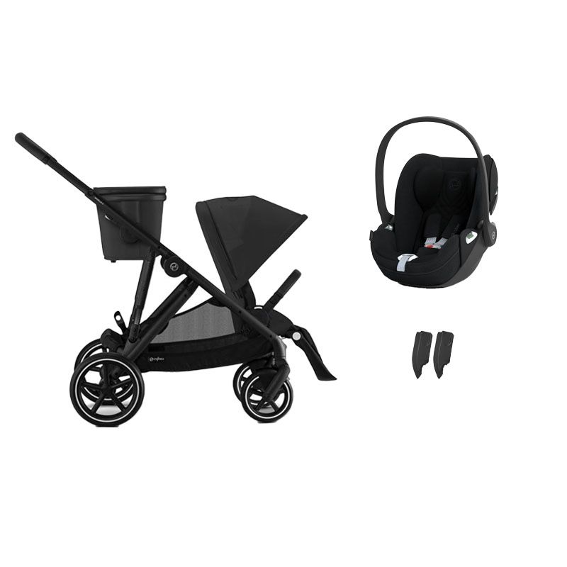 Poussette Duo Gazelle S + Cloud T Plus Moon Black - cybex