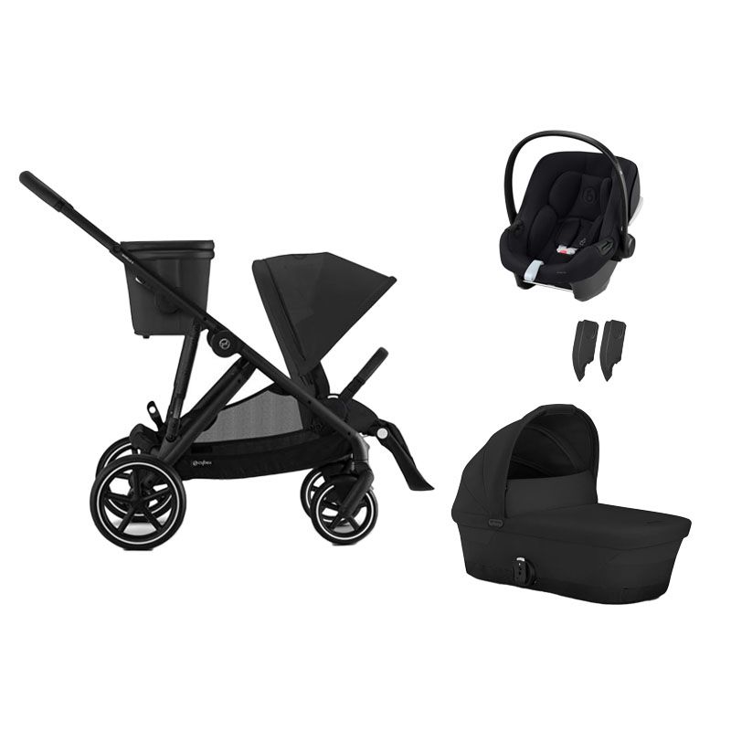 Poussette Trio Gazelle S + Aton B2 + Nacelle Moon Black - cybex