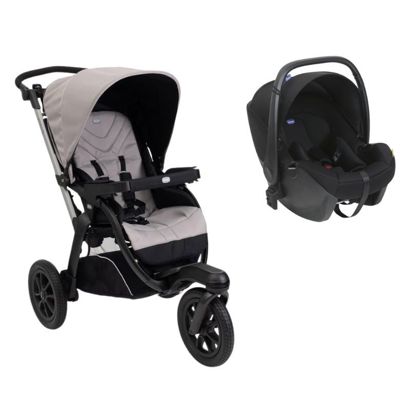 Poussette Duo Activ3 + Siège Auto Kory Nut  - chicco