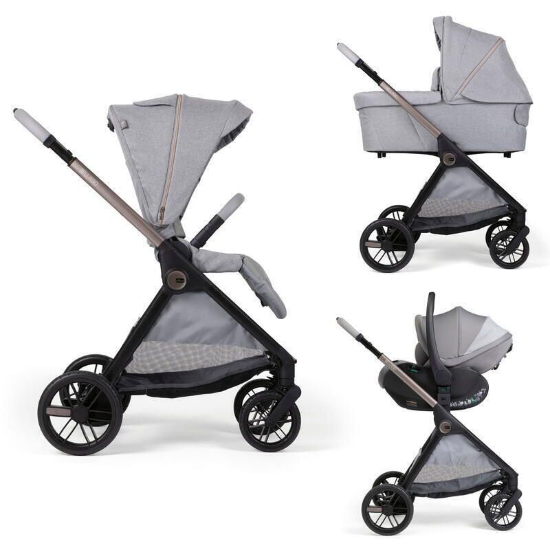 Poussette Trio Bellagio 2 + Siège auto First Seat Recline + Nacelle Flexi Lunar Rock - chicco