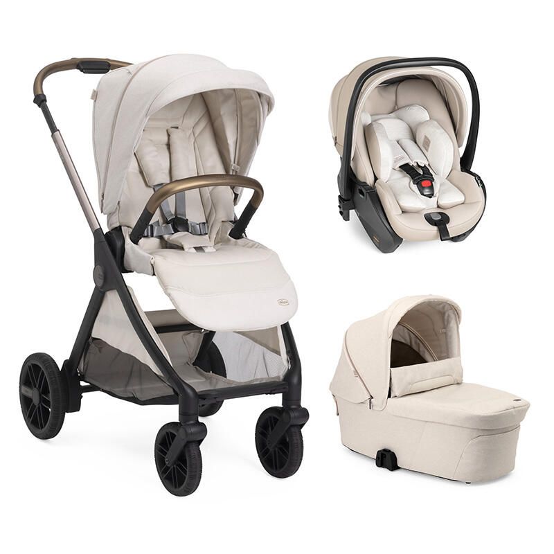 Poussette Trio Bellagio 2 + Siège auto First Seat Recline + Nacelle Flexi Amber Glow - chicco