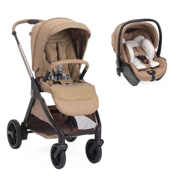 Poussette Duo Bellagio 2 + Siège auto First Seat Recline Caramel - chicco