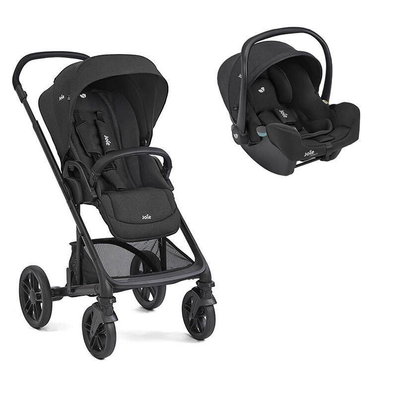 Poussette Duo Chrome 2 + Siège auto i-Snug 2 Raven - joie