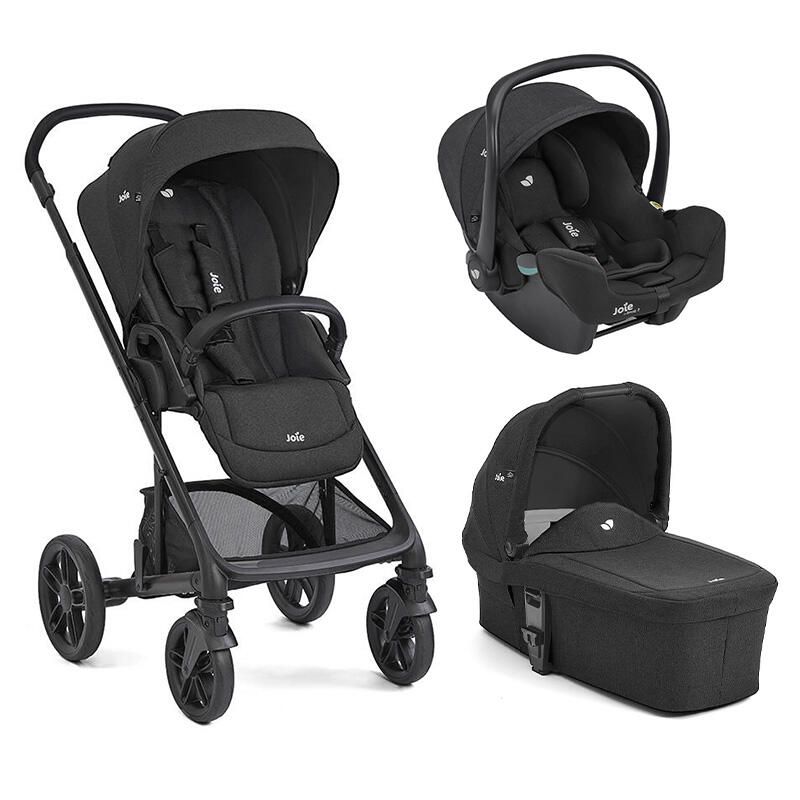 Poussette Trio Chrome 2 + Siège auto i-Snug 2 + Nacelle Chrome 2 Raven - joie