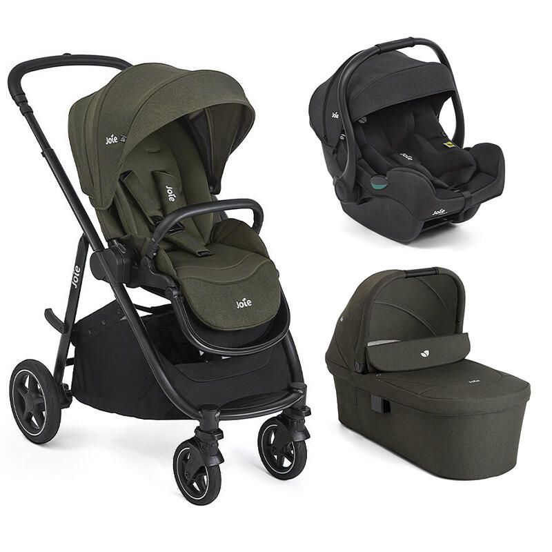 Poussette Trio Versatrax + Siège auto i-Gemm 3 + Nacelle Ramble XL Versatrax V2 Fern - joie