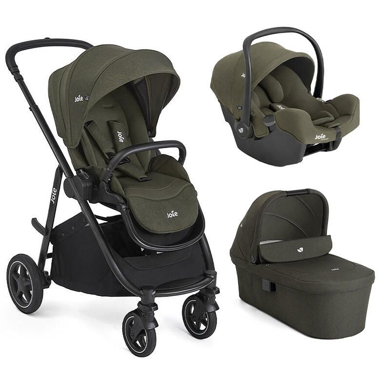 Poussette Trio Versatrax + Siège auto i-Snug 2 + Nacelle Ramble XL Versatrax V2 Fern - joie