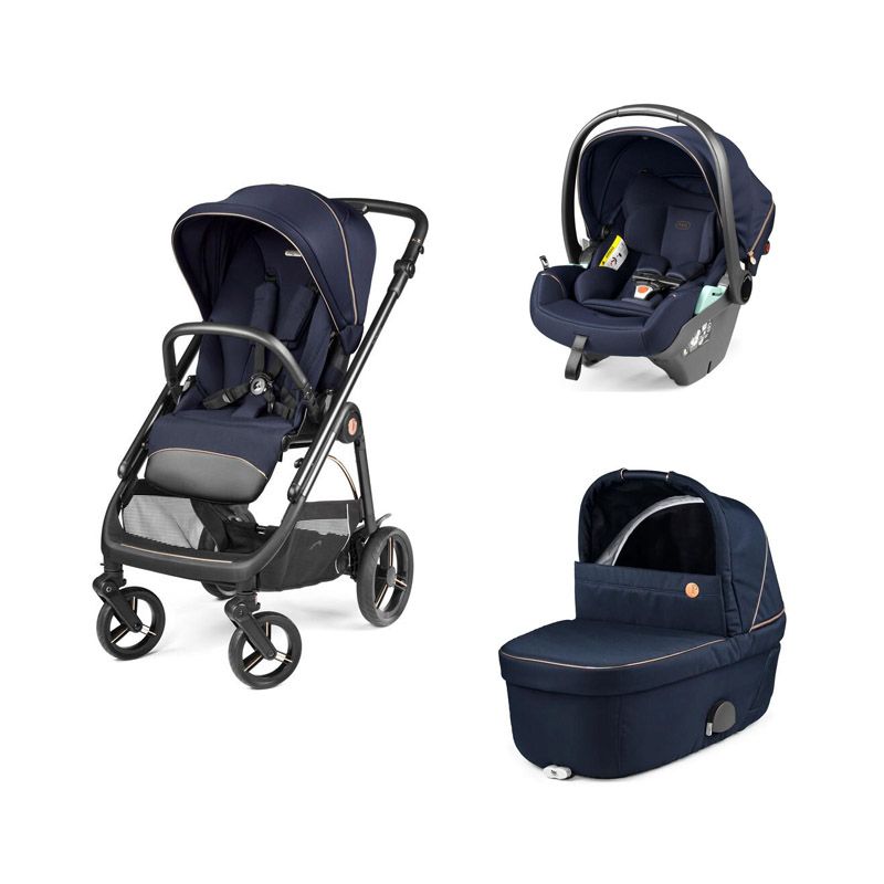 Poussette Trio Veloce + Viaggio Lounge + Nacelle Culla Belvedere + Home Stand Blue Shine - peg