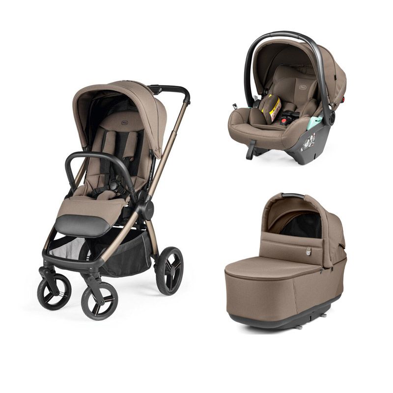 Poussette Trio City Loop Pro + Viaggio Lounge + Nacelle Pop Up Pine Bark - peg