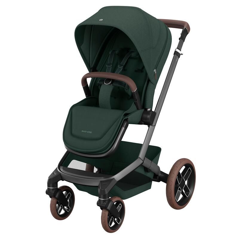 Poussette Trio Fame + Pebble 360 Pro2 + Nacelle Twillic Green - maxi cosi
