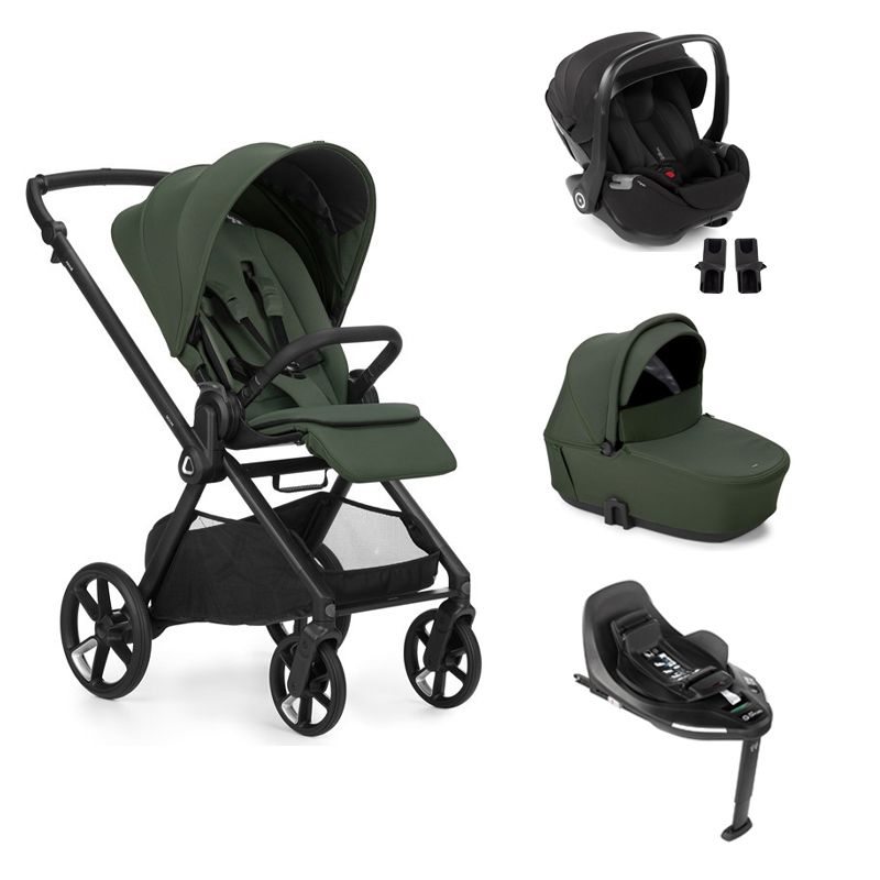 Poussette Trio Muum 5 + Kombibaby + Nacelle Sleep + Base Isofix Botanic - jane