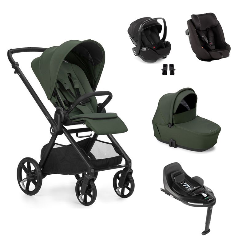 Pack Poussette Muum 5 + Kombibaby + Nacelle Sleep + Base Isofix + Kombikid Botanic - jane