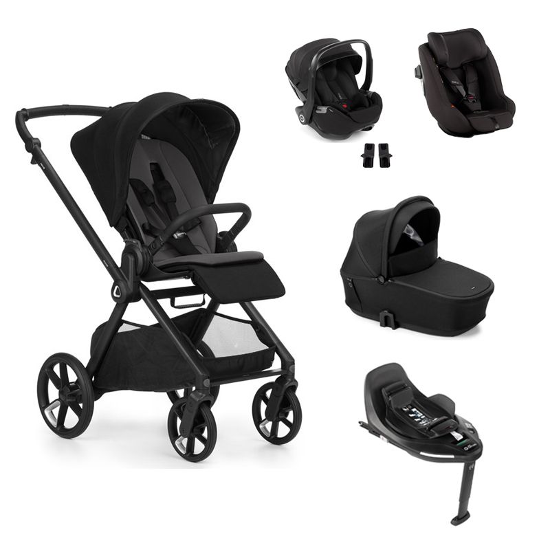 Pack Poussette Muum 5 + Kombibaby + Nacelle Sleep + Base Isofix + Kombikid Coal - jane
