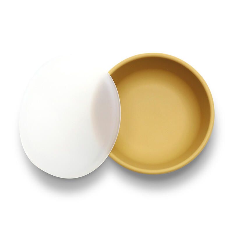 Bol Ventouse + Couvercle Jaune - lorelli
