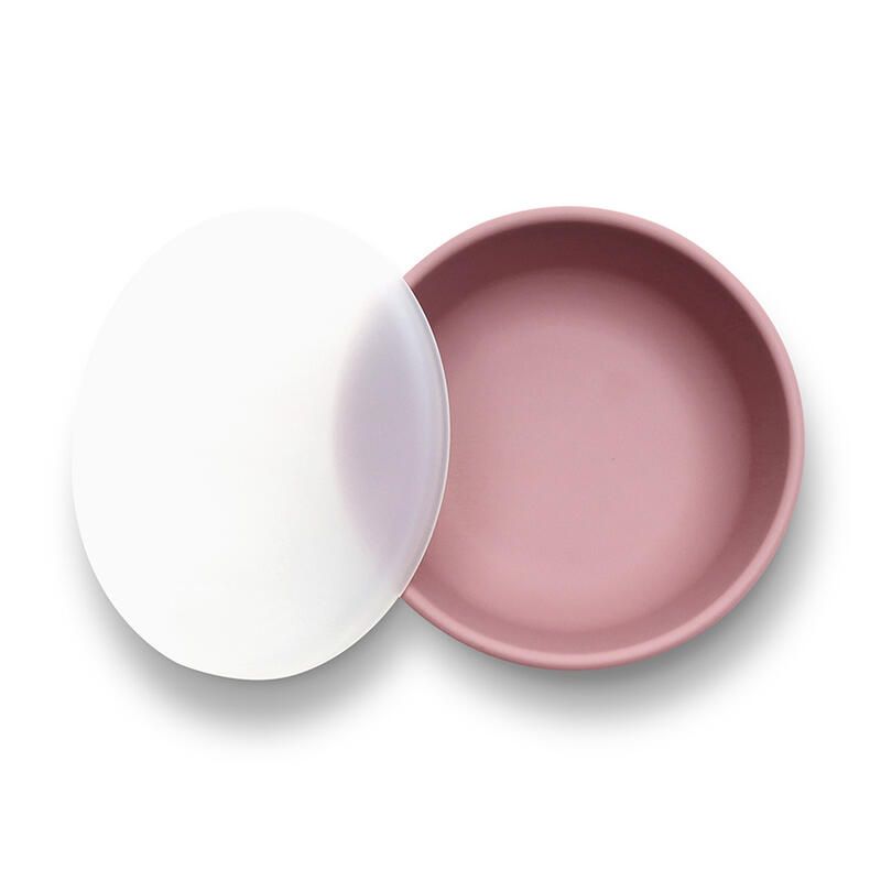 Bol Ventouse + Couvercle Rose - lorelli