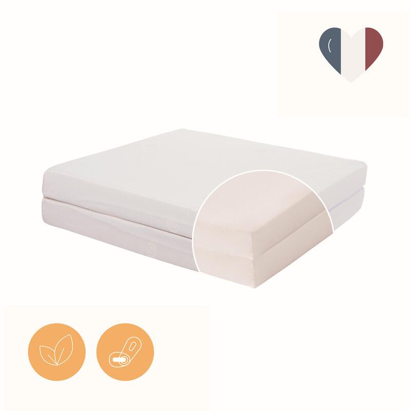Matelas pliant 2 parties Essentiel 60x120cm - candide