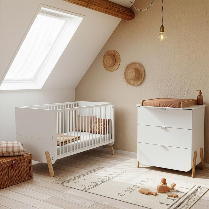 Chambre Duo Pirate Lit bébé 70x140cm + Commode à langer - at4