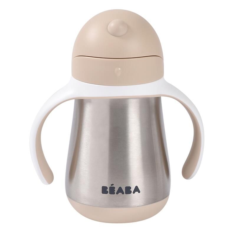 Tasse Paille Inox 250ml - Argile - beaba