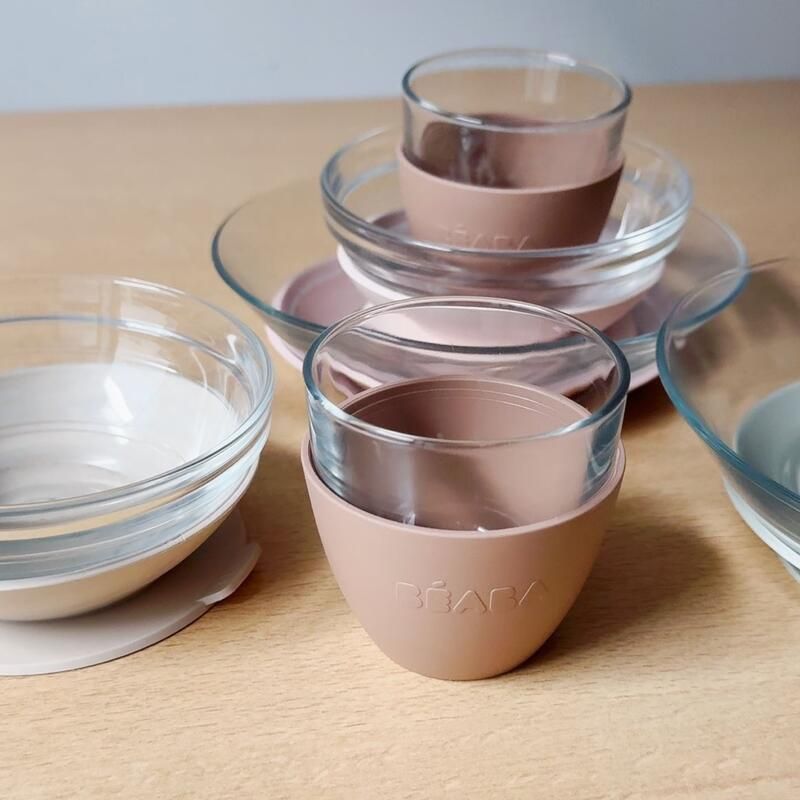 Coffret repas verre Barbe à Papa - beaba