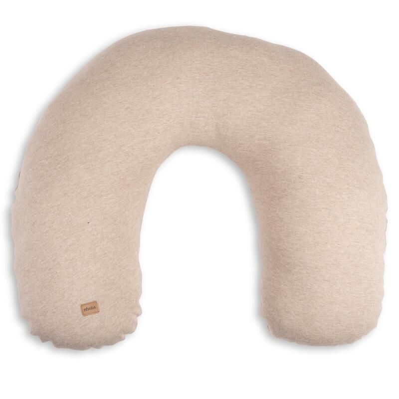 Coussin Little Warmy jersey Argile Chiné - beaba