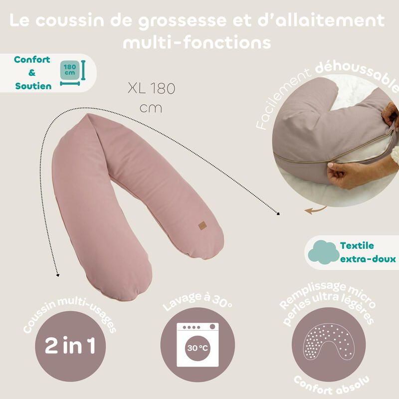 Coussin Big Flopsy French Terry Barbe à Papa - beaba