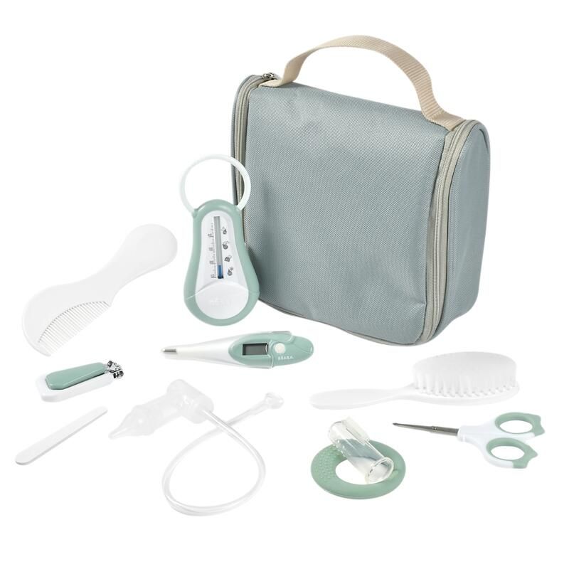 Trousse de toilette nomade 10 Accessoires - Sauge - beaba