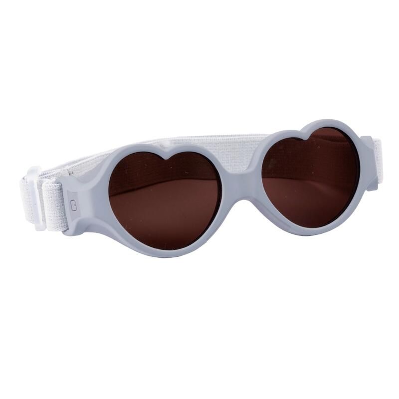Lunettes de soleil bandeau Baby Cœur 0-9m Galet - beaba