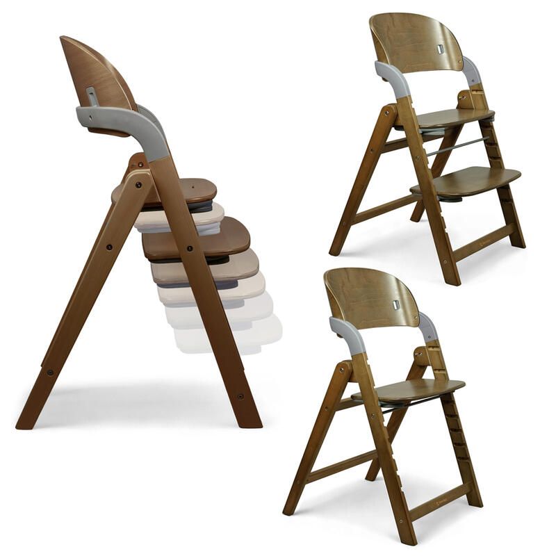 Chaise haute Meridio Pecan Graphit - renolux