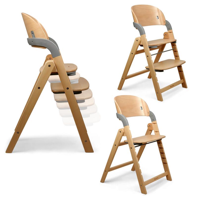 Chaise haute Meridio Natural Graphit - renolux