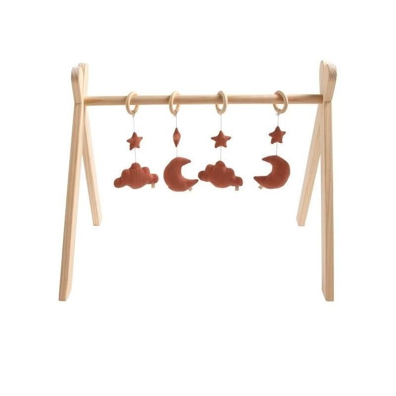 Arche d'éveil en bois Les Unis Terracotta - sauthon baby deco