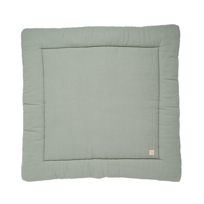 Tapis d'éveil 100x100cm Les Unis Sauge - sauthon baby deco
