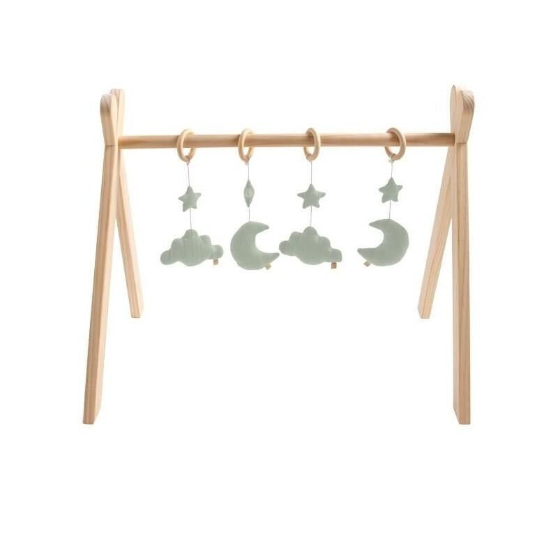 Arche d'éveil en bois Les Unis Sauge - sauthon baby deco